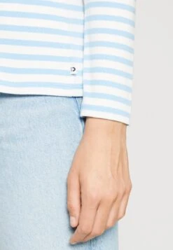 TOM TAILOR Denim Contrast Neck - Longsleeve - Mid Blue White -Tom Tailor e400ef1a14f84af59c3b382650c7d425