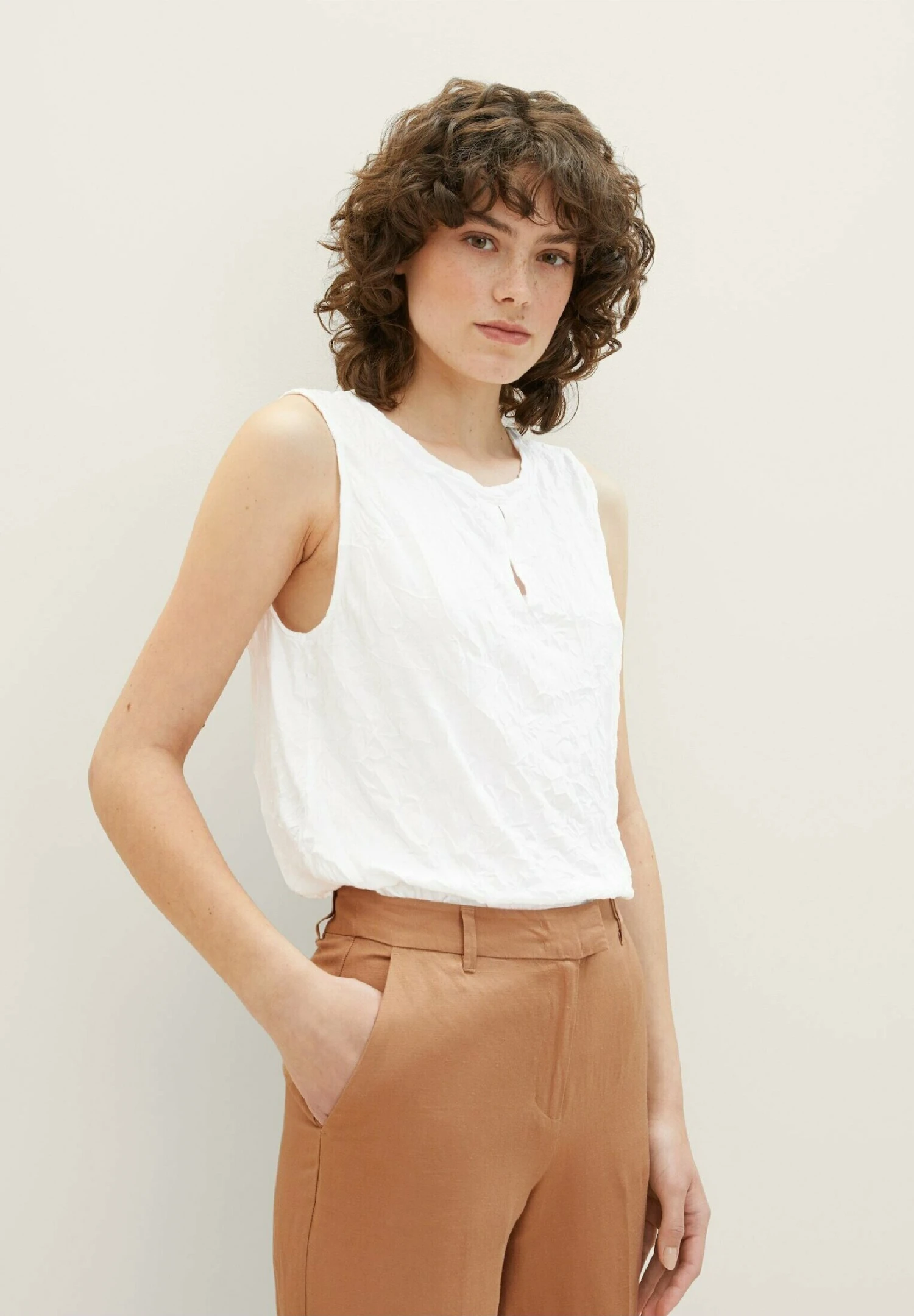 Tom Tailor Top - Whisper White 1 Tom Tailor Top - Whisper White