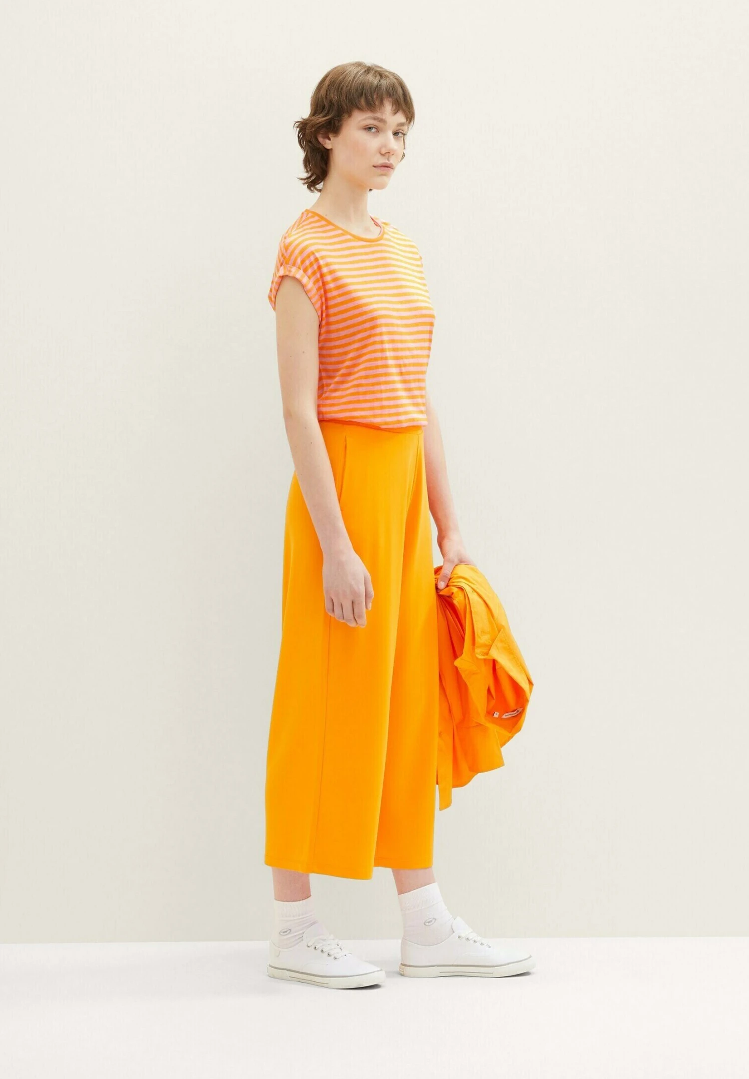 TOM TAILOR Denim T-Shirt Print - Mango Pink Stripe 2 TOM TAILOR Denim T-Shirt Print - Mango Pink Stripe - Afbeelding 2