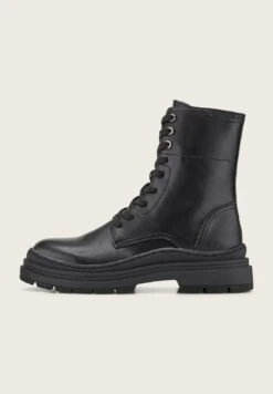 Tom Tailor Licence Gefütterte - Enkellaarsjes Met Plateauzool - Black