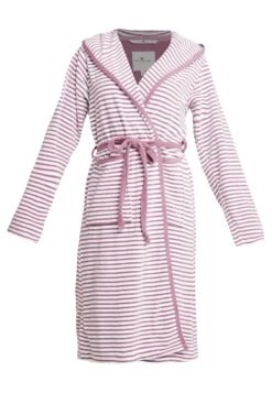 Tom Tailor Stripe Bathrobe - Badjas - Mauve -Tom Tailor e658fa4633df4934a06167f4c3a2bb82