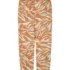Tom Tailor Plus- Broek - Brown Abstract Leaf Design