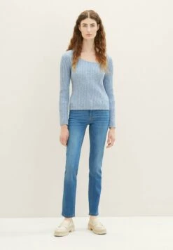 Tom Tailor Alexa- Straight Leg Jeans - Mid Stone Wash Denim -Tom Tailor e78d923c674f4fca816c5ad11478f858