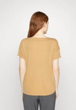 Tom Tailor Mix Sateen - T-Shirt Basic - Fawn Beige -Tom Tailor e8b2093ecae643ccbe498257c66225e7
