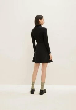 Tom Tailor Ottoman - A-Lijn Rok - Deep Black -Tom Tailor e962bec7942a4e458a719107a0861f70