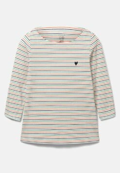 Tom Tailor Gestreiftes Mit 3/4 Arm - Longsleeve - Offwhite Multicolor Stripe -Tom Tailor e9972b8d920d43dc95fffa80e05ae9e4