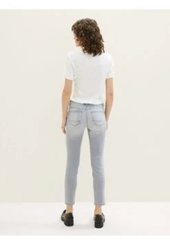 Tom Tailor Alexa- Slim Fit Jeans - Used Bleached Grey Denim -Tom Tailor e9dfbddd268d496ba489790b888b7e15