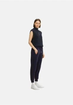 Tom Tailor Mit Rippbündchen - Trainingsbroek - Navy Midnight Blue -Tom Tailor ebdb1d43c68b45acab96f576cbdb0a94