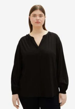 Tom Tailor Langarm - Blouse - Deep Black -Tom Tailor ec18444c8fe04253862a8d4e28aa82df