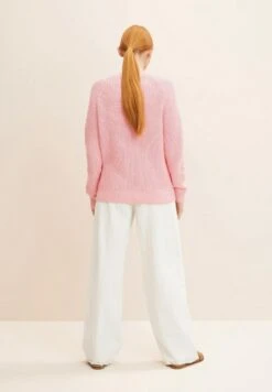 TOM TAILOR Denim Crew Neck - Trui - Soft Pink -Tom Tailor ecb55b33e06d41b8973dc12a12bbf426