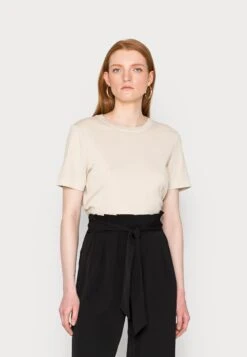 Tom Tailor Plain Washed - T-Shirt Basic - Light Cashew Beige