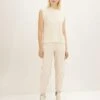 Tom Tailor Loose Fit - Broek - Soft Buttercream