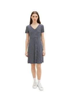 Tom Tailor Jerseyjurk - Navy Geometrical Design
