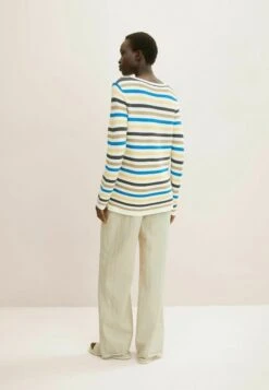 Tom Tailor New - Trui - Blue Multicolor Stripe -Tom Tailor f1ff243b69624153adeb502dde715104