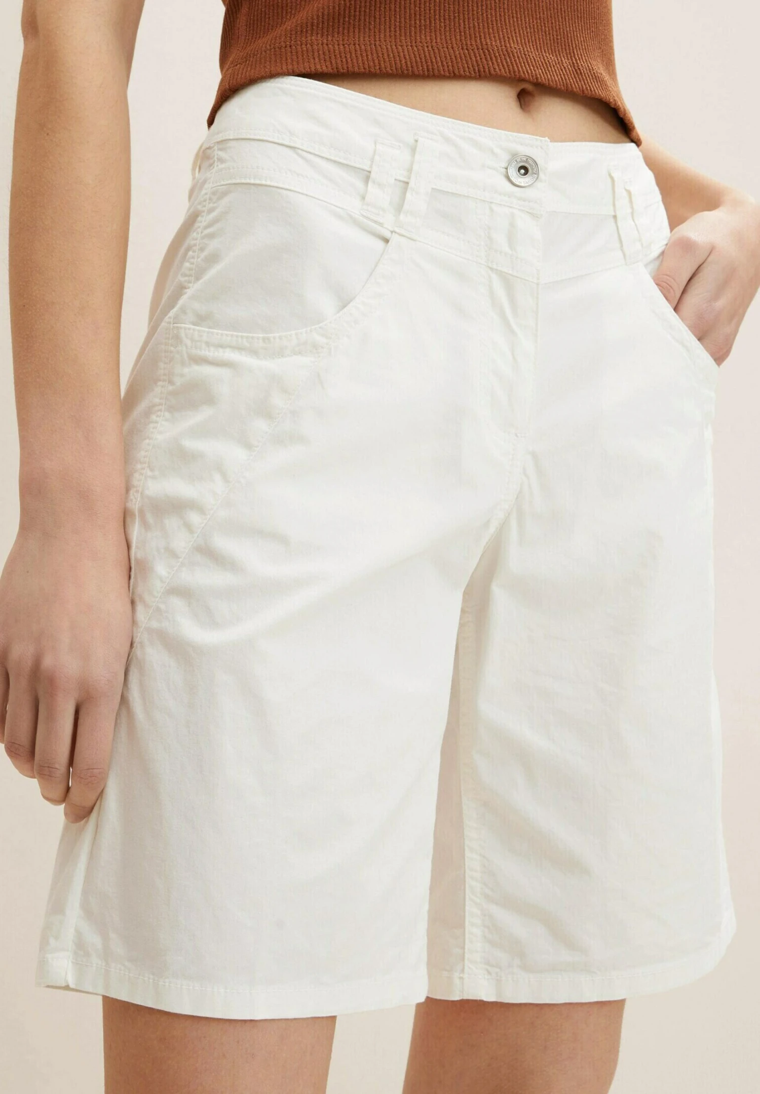 Tom Tailor Shorts - Whisper White 1 Tom Tailor Shorts - Whisper White