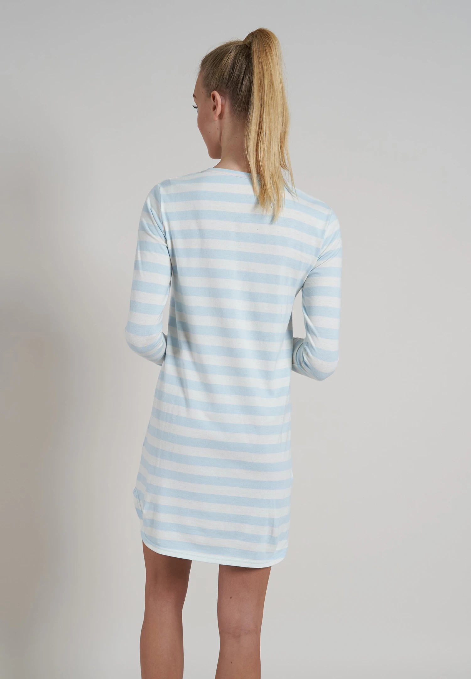 Tom Tailor Nachtjapon - Blau Hellringel 2 Tom Tailor Nachtjapon - Blau Hellringel - Afbeelding 2