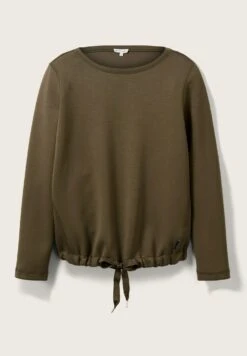 Tom Tailor Mit Kordelzug  - Sweater - Tarmac Khaki -Tom Tailor f451d1e988014e3ea54ae2e31cec07ca