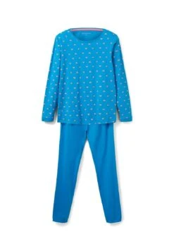 Tom Tailor Mit Print - Pyjamashirt - Blue-Medium-Allover -Tom Tailor f5704bc00721483189653869401c8f76