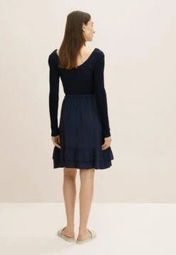 Tom Tailor Mit Volantsâ  - A-Lijn Rok - Sky Captain Blue -Tom Tailor f6fa058b2fc44999bd98f76d426b0d7b