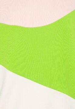 TOM TAILOR Denim Colourblock - Sweater - Rose/Green/Off-White -Tom Tailor f7f7fe2469b54bc69e5bce0688c6529c