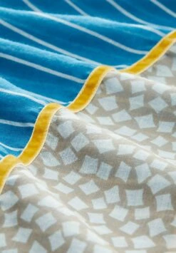 Tom Tailor Accessoire Gemusterter- Sjaal - Beige/Blue -Tom Tailor f87cd1af1c3c4f3d8f064b8940fea3ae