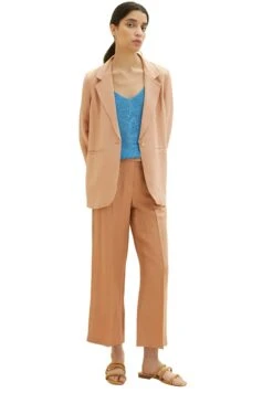 Tom Tailor Lea Straight Fit - Broek - Muted Hazel Brown