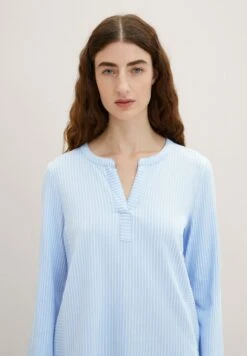 Tom Tailor Stripe - Blouse - Dreamy Blue White Thin Stripe -Tom Tailor f915e44dcb21409fbd7b95408167661d