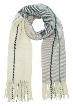 Tom Tailor Gestreifter - Sjaal - Concrete Grey Melange