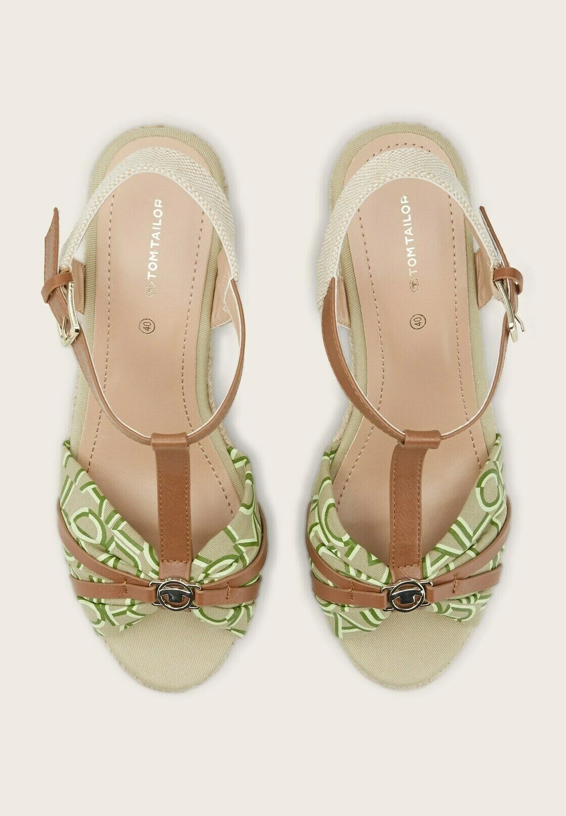 Tom Tailor Sandalen Met Hoge Hak - Khaki 2 Tom Tailor Sandalen Met Hoge Hak - Khaki - Afbeelding 2