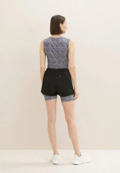 Tom Tailor Active Wear- Shorts - Black Leo -Tom Tailor fd74bbb3f8074659b5f719858ef8c7f5
