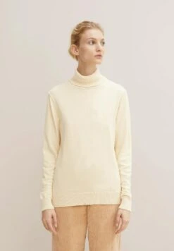 Tom Tailor Basic Turtleneck - Trui - Soft Buttercream