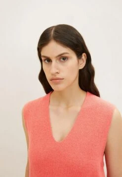 Tom Tailor Mit V Ausschnitt  - Trui - Smooth Papaya Red -Tom Tailor ff3dc23c1f32482188294c1120f8748e